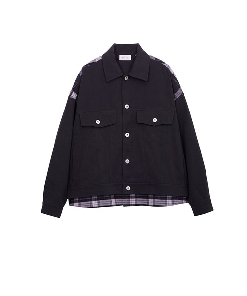 Nora Lily(ノラリリー)の「【Nora Lily】Check Switch Denim Blouson(デニムジャケット・レディース・ボルドー/インディゴブルー/ブラック・MEDIUM/SMALL)」の12枚目の写真