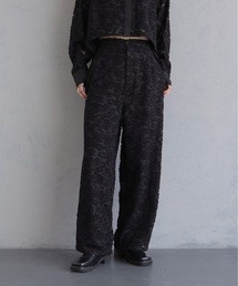 【&g'aime 】ジャガードワイドパンツ Jacquard Wide Pants