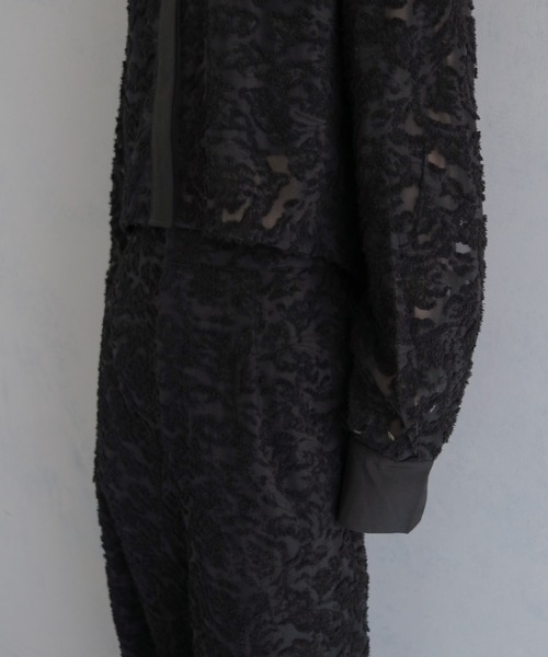 &g'aime(アンジェム)の「【&g'aime 】ジャガードワイドパンツ Jacquard Wide Pants(スラックス・レディース・ブラック/ホワイト・FREE)」の16枚目の写真