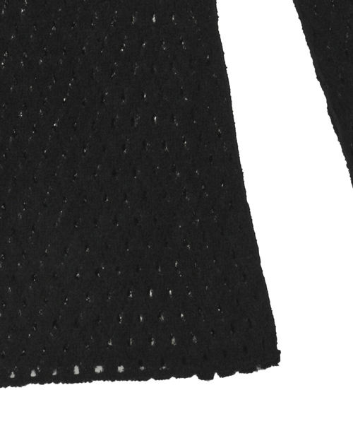 CURRENTAGE(カレンテージ)の「WOOL NYLON RUSSEL V-NECK PULLOVER(Tシャツ/カットソー・レディース・ホワイト/ブラック・1)」の6枚目の写真