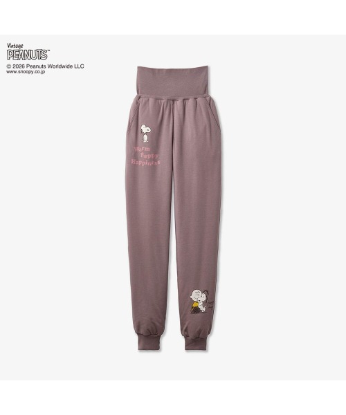 PEANUTS（ピーナッツ）の「腹巻付き裏ボアルームパンツ「スヌーピー」（その他パンツ・レディース・ブラック/モカ・S/M/L/LL/3L）」の18枚目の写真