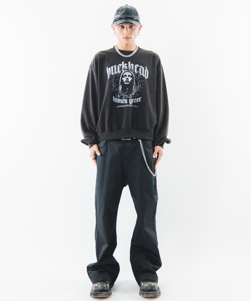 SHORT ROUND（ショートラウンド）の「SHORT ROUND/【26年秋冬新作】コ-ティングフレアデニムパンツ（デニムパンツ・メンズ・ブラック系3・LARGE/MEDIUM）」の20枚目の写真