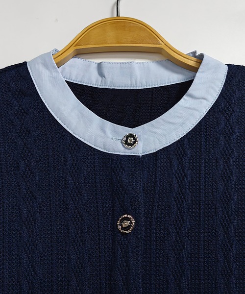 Doux Belle(ドゥーベル)の「配色カーディガン(カーディガン/ボレロ・レディース・A/B・X-LARGE/LARGE/MEDIUM)」の20枚目の写真
