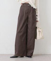 ベルト付きカーブチノパンツ