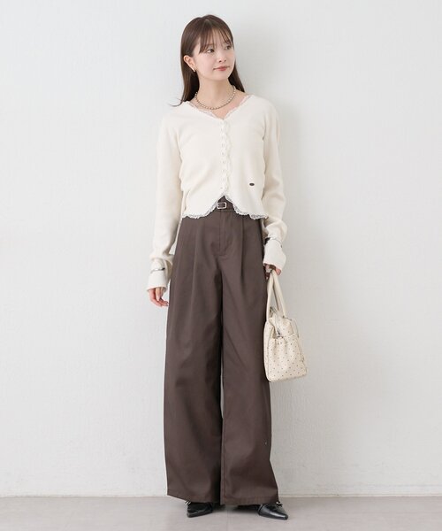 mystic（ミスティック）の「ベルト付きカーブチノパンツ（その他パンツ・レディース・ベージュ/ブラウン・1/2）」の7枚目の写真