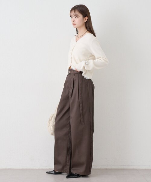 mystic（ミスティック）の「ベルト付きカーブチノパンツ（その他パンツ・レディース・ベージュ/ブラウン・1/2）」の13枚目の写真