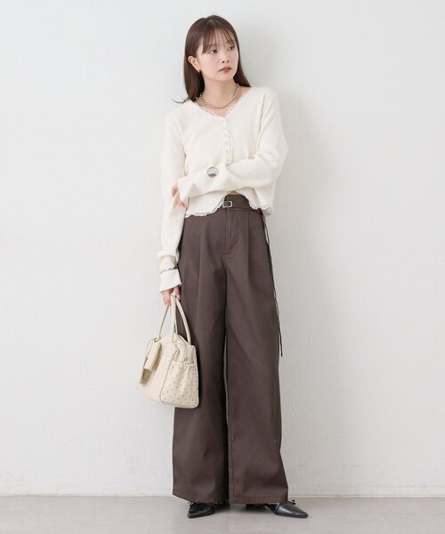 mystic（ミスティック）の「ベルト付きカーブチノパンツ（その他パンツ・レディース・ベージュ/ブラウン・1/2）」の16枚目の写真