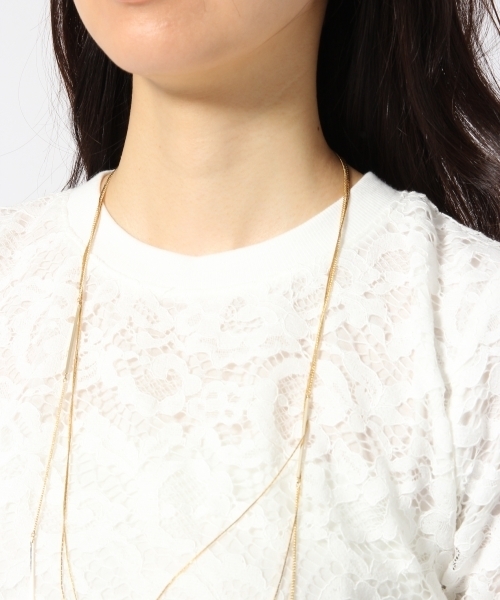 GLOBAL WORK（グローバルワーク）の「ソウレースカットプルオーバー7分袖/714404（Tシャツ/カットソー・レディース・ライトベージュ/ホワイト/ダークグレー/ネイビー・MEDIUM/LARGE/SMALL）」の16枚目の写真