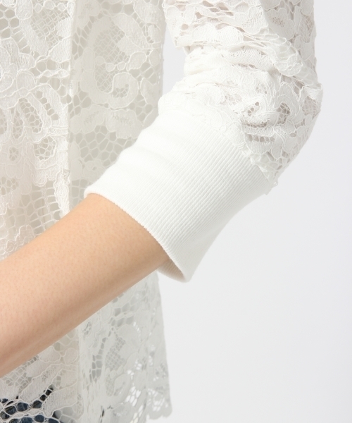 GLOBAL WORK（グローバルワーク）の「ソウレースカットプルオーバー7分袖/714404（Tシャツ/カットソー・レディース・ライトベージュ/ホワイト/ダークグレー/ネイビー・MEDIUM/LARGE/SMALL）」の9枚目の写真