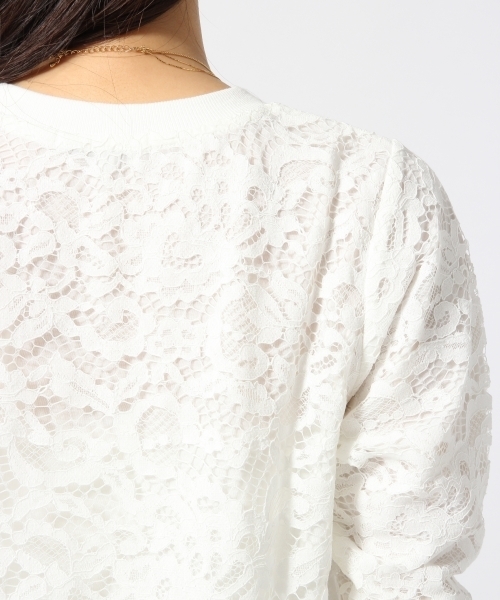 GLOBAL WORK（グローバルワーク）の「ソウレースカットプルオーバー7分袖/714404（Tシャツ/カットソー・レディース・ライトベージュ/ホワイト/ダークグレー/ネイビー・MEDIUM/LARGE/SMALL）」の11枚目の写真