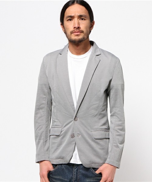 Luv Maison ラブメゾン の Luv Maisonミックスカノコテーラードジャケット テーラードジャケット Wear