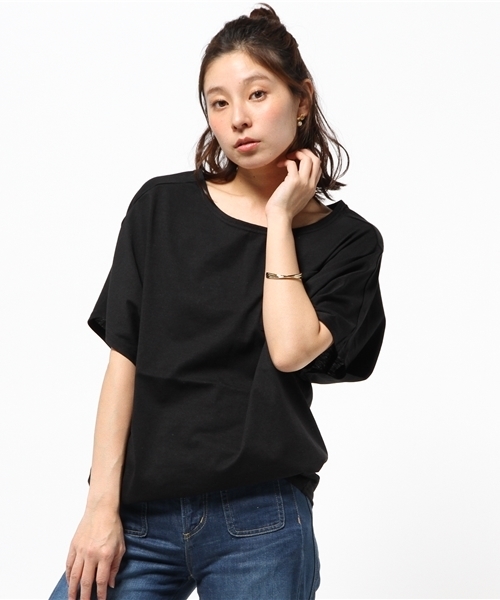 VENCEEXCHANGE（ヴァンスエクスチェンジ）の「クルーベーシックT                （Tシャツ/カットソー・レディース・オフホワイト/グレー/ブラック・MEDIUM）」の13枚目の写真