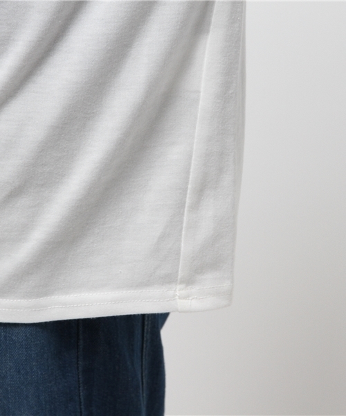 VENCEEXCHANGE（ヴァンスエクスチェンジ）の「クルーベーシックT                （Tシャツ/カットソー・レディース・オフホワイト/グレー/ブラック・MEDIUM）」の10枚目の写真