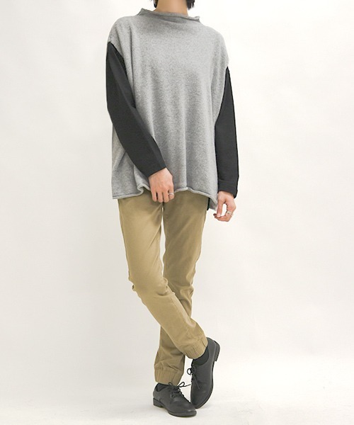 and it_（アンドイット）の「ストレッチコットンツイルジョガ―パンツ（その他パンツ・レディース・ブラック/カーキ/ベージュ・L/3L/4L/LL/M）」の15枚目の写真