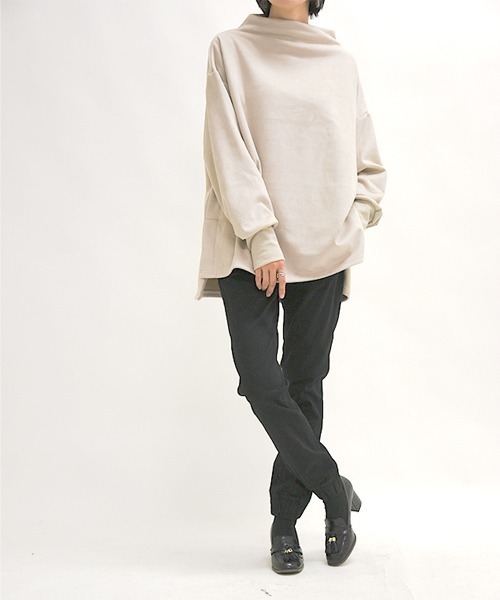 and it_（アンドイット）の「ストレッチコットンツイルジョガ―パンツ（その他パンツ・レディース・ブラック/カーキ/ベージュ・L/3L/4L/LL/M）」の9枚目の写真