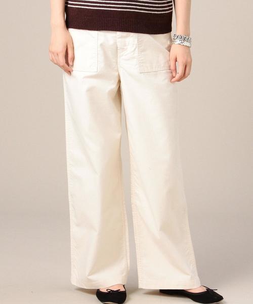 BEAUTY&YOUTH UNITED ARROWS（ビューティーアンドユースユナイテッドアローズ）の「BY モールスキンハイウエストファティーグパンツ◆（その他パンツ・レディース・オリーブ/ナチュラル/ダークグリーン・MEDIUM/SMALL）」の2枚目の写真