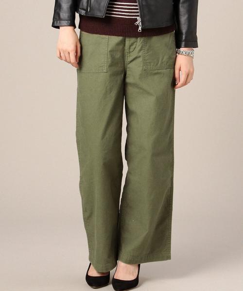BEAUTY&YOUTH UNITED ARROWS（ビューティーアンドユースユナイテッドアローズ）の「BY モールスキンハイウエストファティーグパンツ◆（その他パンツ・レディース・オリーブ/ナチュラル/ダークグリーン・MEDIUM/SMALL）」の3枚目の写真
