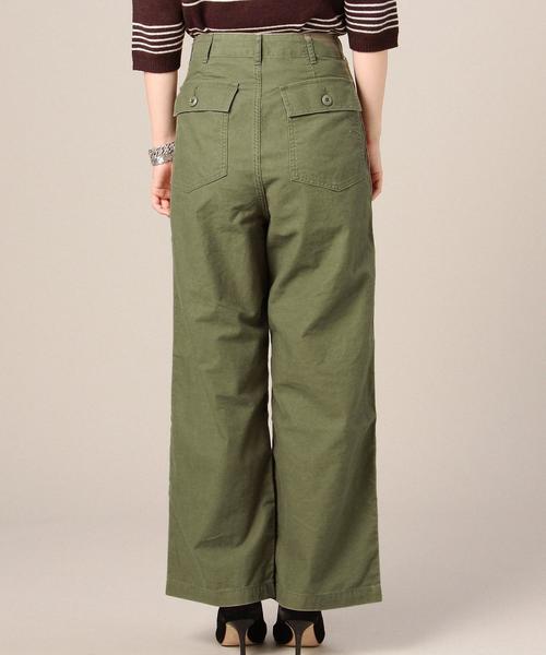 BEAUTY&YOUTH UNITED ARROWS（ビューティーアンドユースユナイテッドアローズ）の「BY モールスキンハイウエストファティーグパンツ◆（その他パンツ・レディース・オリーブ/ナチュラル/ダークグリーン・MEDIUM/SMALL）」の4枚目の写真