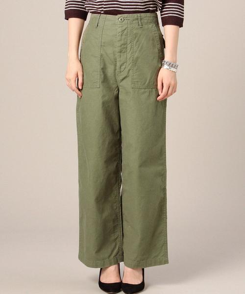 BEAUTY&YOUTH UNITED ARROWS（ビューティーアンドユースユナイテッドアローズ）の「BY モールスキンハイウエストファティーグパンツ◆（その他パンツ・レディース・オリーブ/ナチュラル/ダークグリーン・MEDIUM/SMALL）」の5枚目の写真