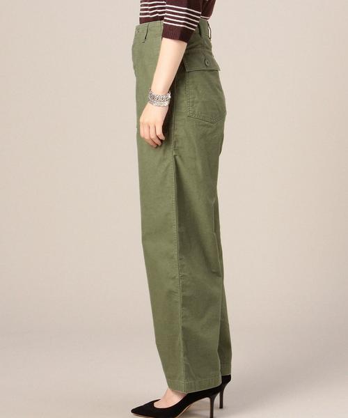 BEAUTY&YOUTH UNITED ARROWS（ビューティーアンドユースユナイテッドアローズ）の「BY モールスキンハイウエストファティーグパンツ◆（その他パンツ・レディース・オリーブ/ナチュラル/ダークグリーン・MEDIUM/SMALL）」の6枚目の写真