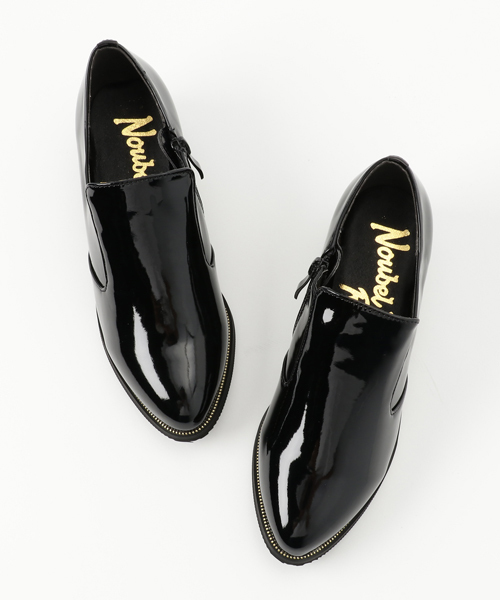 Noubel Voug Relax(ヌーベルヴォーグリラックス)の「Noubel Voug Relax(ヌーベル ヴォーグ リラックス)/サイド゙ジッパーデザインマニッシュシューズ(その他シューズ・レディース・ブラック系その他/ブラック/ダークブラウン/カーキ・S/LL/L/M)」の8枚目の写真