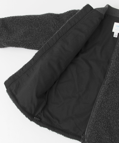URBAN RESEARCH DOORS（アーバンリサーチドアーズ）の「Bore Zip Blouson（ブルゾン・キッズ・キナリ/チャコールグレー・120/90/105/135）」の3枚目の写真