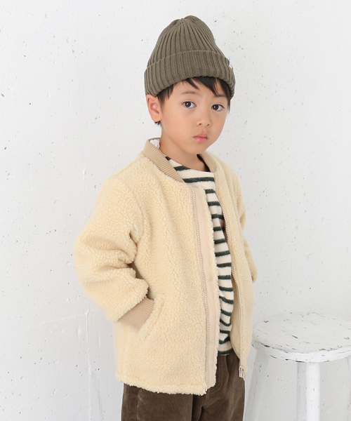 URBAN RESEARCH DOORS（アーバンリサーチドアーズ）の「Bore Zip Blouson（ブルゾン・キッズ・キナリ/チャコールグレー・120/90/105/135）」の6枚目の写真