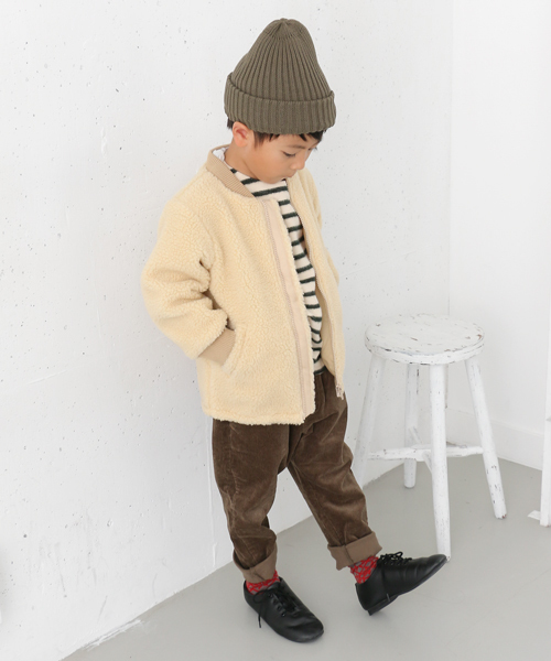 URBAN RESEARCH DOORS（アーバンリサーチドアーズ）の「Bore Zip Blouson（ブルゾン・キッズ・キナリ/チャコールグレー・120/90/105/135）」の7枚目の写真