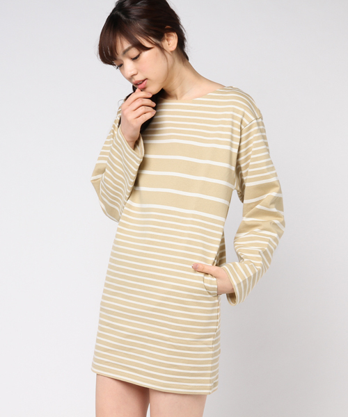 SLY（スライ）の「MARINE BORDER OP（ワンピース・レディース・マルチ/ブラック/ベージュ/ピンク・2/1）」の17枚目の写真