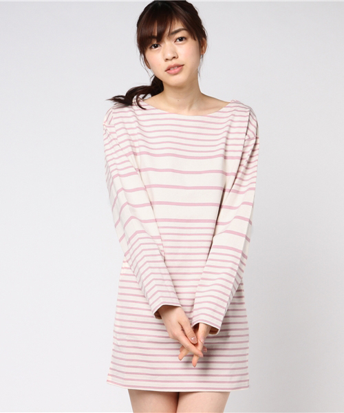 SLY（スライ）の「MARINE BORDER OP（ワンピース・レディース・マルチ/ブラック/ベージュ/ピンク・2/1）」の10枚目の写真