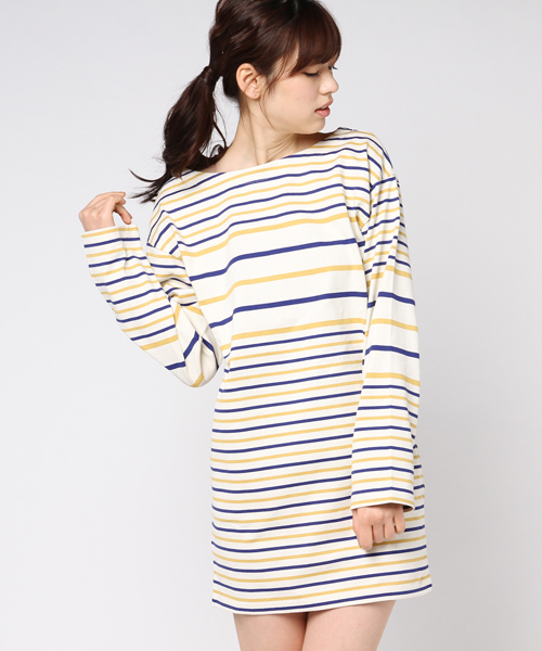 SLY（スライ）の「MARINE BORDER OP（ワンピース・レディース・マルチ/ブラック/ベージュ/ピンク・2/1）」の11枚目の写真