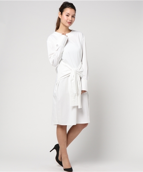 Sophila ソフィラ の 前絞りシャツワンピース シャツワンピース Wear