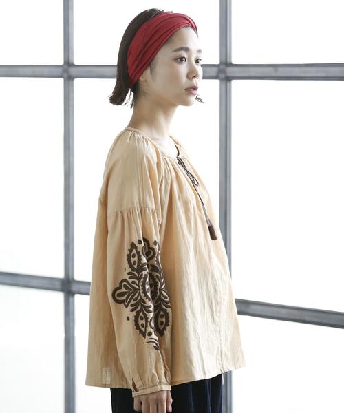 coen(コーエン)の「【Market】コットン袖エンブロイダリーブラウスⅡ(シャツ/ブラウス・レディース・ベージュ/オフホワイト・FREE)」の8枚目の写真