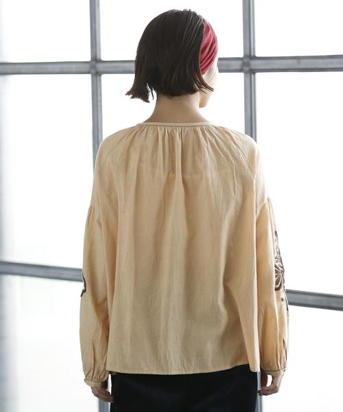 coen(コーエン)の「【Market】コットン袖エンブロイダリーブラウスⅡ(シャツ/ブラウス・レディース・ベージュ/オフホワイト・FREE)」の9枚目の写真