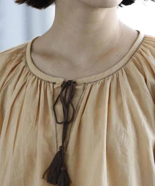 coen(コーエン)の「【Market】コットン袖エンブロイダリーブラウスⅡ(シャツ/ブラウス・レディース・ベージュ/オフホワイト・FREE)」の10枚目の写真