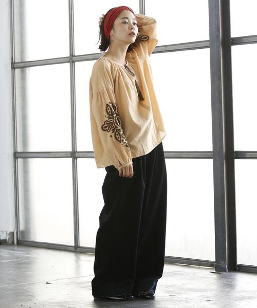 coen(コーエン)の「【Market】コットン袖エンブロイダリーブラウスⅡ(シャツ/ブラウス・レディース・ベージュ/オフホワイト・FREE)」の15枚目の写真