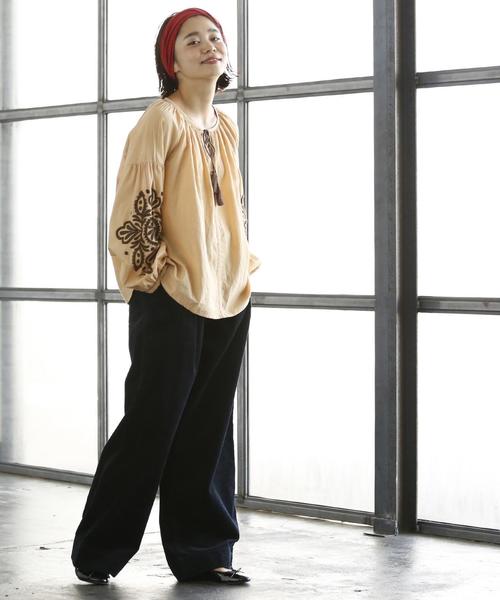 coen(コーエン)の「【Market】コットン袖エンブロイダリーブラウスⅡ(シャツ/ブラウス・レディース・ベージュ/オフホワイト・FREE)」の16枚目の写真