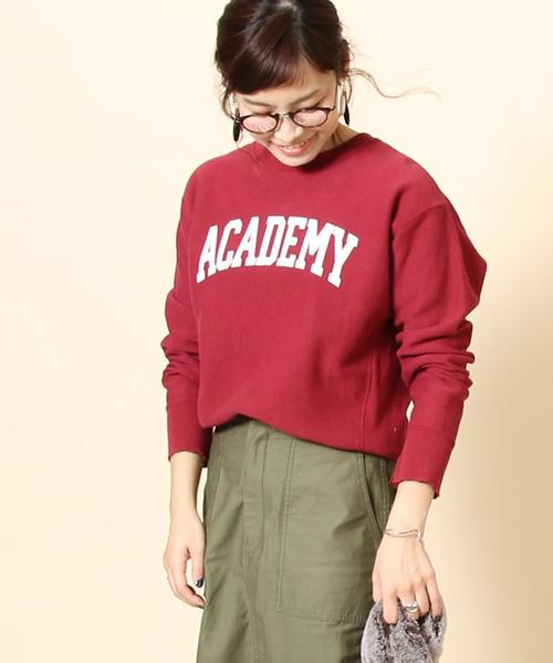 coen(コーエン)の「ATHLETICS 裏起毛ロゴプルオーバー(スウェット・レディース・グレー/ネイビー/レッド・MEDIUM/LARGE)」の1枚目の写真