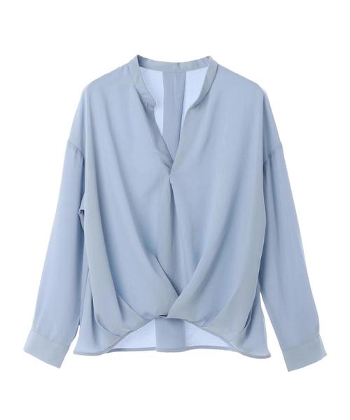 earth music&ecology（アースミュージックアンドエコロジー）の「とろみスキッパーブラウス ●（シャツ/ブラウス・レディース・ストライプ/オフホワイト/ライトグレー/サックスブルー/ピンクベージュ/その他1・FREE）」の15枚目の写真