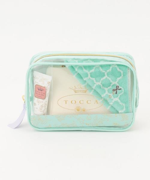 Tocca トッカ の Hand Cream Towel Clear Pouch Set ハンドクリーム タオル ポーチ セット ハンドケア ハンドクリーム Wear