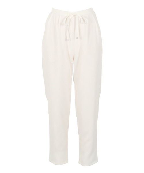 KOBE LETTUCE（コウベレタス）の「リラックステーパードパンツ（スラックス・レディース・オフホワイト/ベージュ/オリーブ/マスタード/ブルー/ブラック/グリーン/ピンク系その他/グリーン系その他/グリーン系その他2/オレンジ系その他/ブルー系その他/イエロー/グレイッシュベージュ/ブラック系その他/ベージュ系その他/ホワイト系その他/ピンク系その他2/オレンジ系その他2/ブラウン系/ブラウン系1/グリーン系/アイボリー/ベージュ系その他2/モカ・M/L/S）」の4枚目の写真