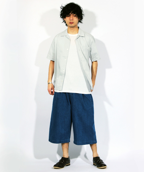 8(eight)(エイト)の「オープンカラー 半袖シャツ ポリ コットン(シャツ/ブラウス・メンズ・ネイビー/ベージュ/カーキ/ワイン/ブラック/グレー・LARGE/MEDIUM/X-LARGE)」の8枚目の写真