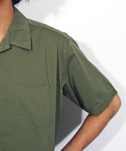 8(eight)(エイト)の「オープンカラー 半袖シャツ ポリ コットン(シャツ/ブラウス・メンズ・ネイビー/ベージュ/カーキ/ワイン/ブラック/グレー・LARGE/MEDIUM/X-LARGE)」の16枚目の写真