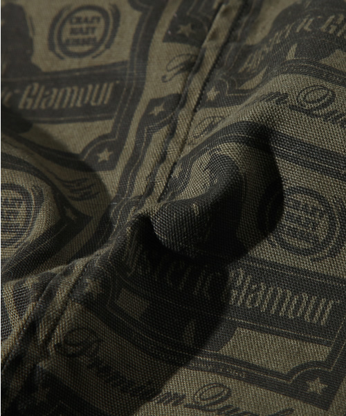 HYSTERIC GLAMOUR（ヒステリックグラマー）の「ワッペン付 オックス長袖ミリタリーSHOP（ワンピース・レディース・カーキ/グリーン系カモフラージュ/ネイビー/ブラック・FREE）」の14枚目の写真