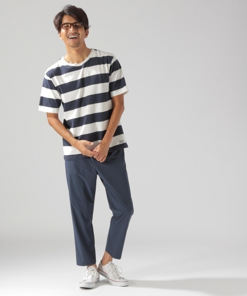 BAYFLOW(ベイフロー)の「BAYFLOW/ストレッチテーパーアンクルパンツ(その他パンツ・メンズ・ブラック/ベージュ/ネイビー・SMALL/MEDIUM/LARGE)」の6枚目の写真