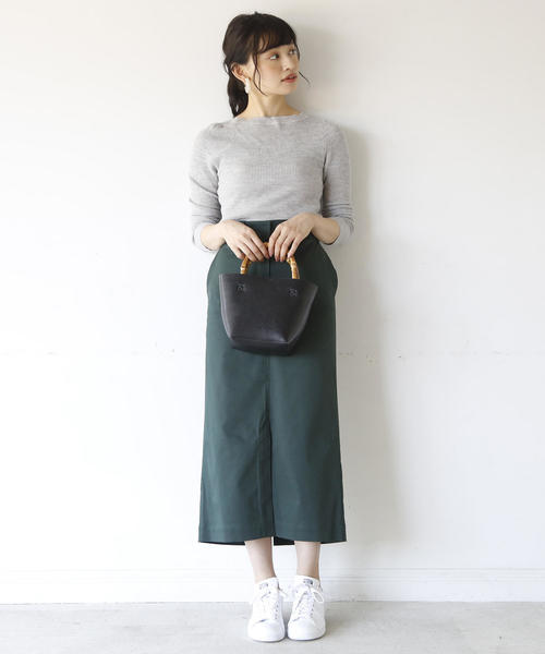 Dickies（ディッキーズ）の「【別注】 Dickies(ディッキーズ)ストレッチロングタイトスカート（スカート・レディース・ダークグリーン/ワイン/ベージュ・SMALL/MEDIUM/LARGE）」の21枚目の写真