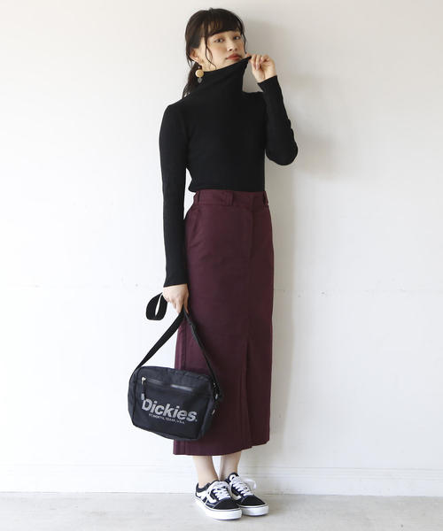 Dickies（ディッキーズ）の「【別注】 Dickies(ディッキーズ)ストレッチロングタイトスカート（スカート・レディース・ダークグリーン/ワイン/ベージュ・SMALL/MEDIUM/LARGE）」の17枚目の写真