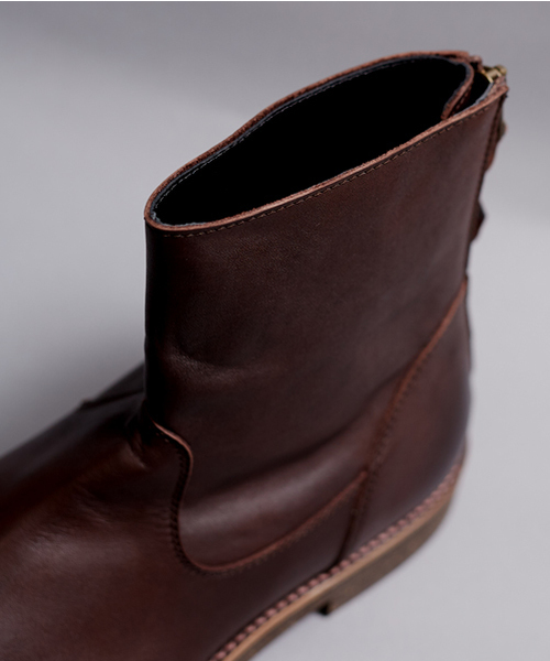 PADRONE(パドローネ)の「【PADRONE】BACK ZIP BOOTS WATER PROOF/PU7885-1116-16D(ブーツ・メンズ・ダークブラウン・40)」の7枚目の写真