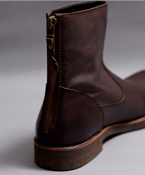 PADRONE(パドローネ)の「【PADRONE】BACK ZIP BOOTS WATER PROOF/PU7885-1116-16D(ブーツ・メンズ・ダークブラウン・40)」の8枚目の写真