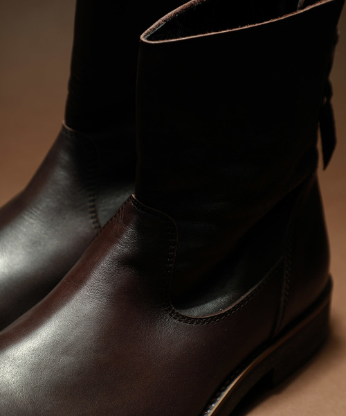 PADRONE(パドローネ)の「【PADRONE】BACK ZIP BOOTS WATER PROOF/PU7885-1116-16D(ブーツ・メンズ・ダークブラウン・40)」の12枚目の写真